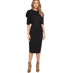 Black Halo Women's The Classic Jackie O Skirt Black Size 12